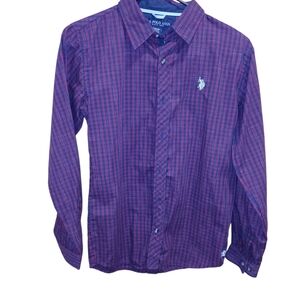 U.S. Polo Assn. Men's Red Checkered Shirt